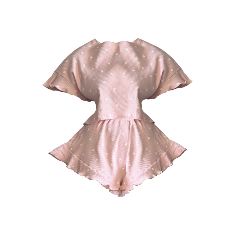 Жіночий комплект для дому та сну Lesko SM24302Y88DHX Pink XL футболка та шорти жіноча піжама 4 шт., фото 1