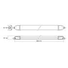 LED світильник IP65 лінійний магістральний VIDEX BNWL04 20W 0.6М 5000K 220V, фото 4