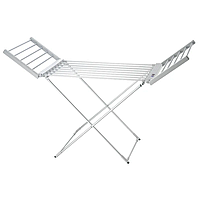 Сушарка для білизни напільна Zerix Comfort EDC-53148-T-Silver з таймером, алюміній, 18 прутів (ZX4929)