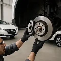 Заміна гальмівних дисків із колодками електромобілів Nissan Leaf, Tesla Model S/3/X, BMW i3, Fiat 500e