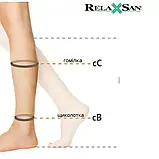 Жіночі компресійні панчохи від варикозу RELAXSAN BASIC профіл. 70 ден з МЕРЕЖИВНОЮ гумкою і закритим носко, фото 3