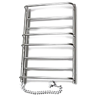 Полотенцесушитель електричний EP (стела) 800/8/500, драбинка, нержавіюча сталь, хром, 8 секцій, з терморегулятором (PS0188)