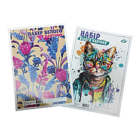 Набір білого картону А4 для дитячої творчості 8 арк Бріск