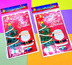 Пакет дитячий подарунковий 16*24 см 10 штук Новорічні Санта