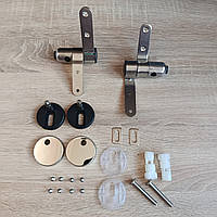 Комплект кріплень для кришки унітаза з мікроліфтом, металеві петлі та фурнітура (OD-002)
