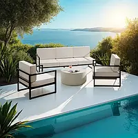 Просторий садовий лаунж-набір Comosa на 5 персон