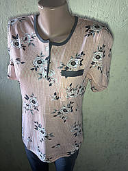 Піжама жіноча бриджі та футболка