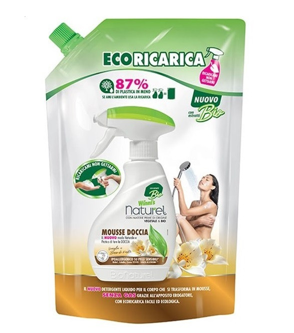 Мус для душу гіпоалергенний Winni's Naturel Mousse Doccia Vaniglia 500 мл, фото 1