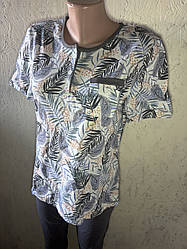 Піжама жіноча бриджі та футболка