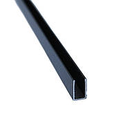 Профіль для неонової LED стрічки Electro House з алюмінію накладний 2 метри 6х12мм чорний