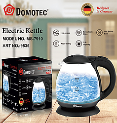 Електричний скляний чайник 1 л Domotec MS 7910