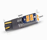 Фіолетовий Pink Purple T10 W5W обманка LED 10 SMD Автолампа світлодіодна безцокольна, фото 5