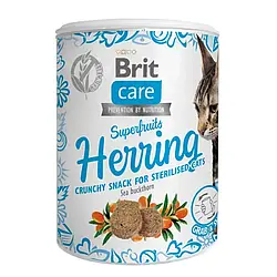 Brit Care Superfruits Herring ласощі для котів 100 г - оселедець