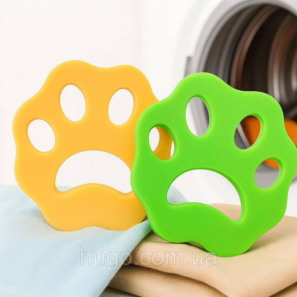 Силіконова лапка для видалення шерсті під час прання, 1шт, Колір Рандом / Засіб для прання від шерсті та волосся, фото 1