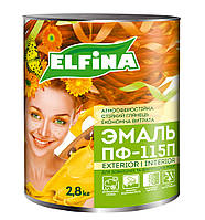 Емаль алкідна ПФ-115 Бірюзова 2.8 кг Elfina