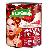 Емаль для підлоги ПФ-266 Жовто-коричнева 2.8 кг Elfina