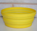 Миска силіконова складна туристична глибока тарілка для походу та кемпінгу 550 мл 135 х 55 мм Yellow, фото 2