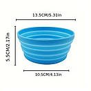 Миска силіконова складна туристична глибока тарілка для походу та кемпінгу 550 мл 135 х 55 мм Yellow, фото 10