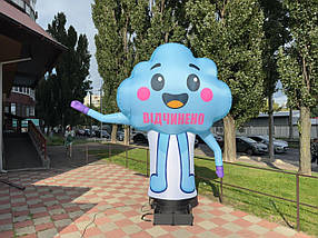 Надувний зазивала рукомах аеромен хмара для зовнішньої реклами та промоакцій, висота 340 см, фото 2