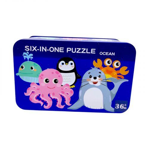 Пазли C 73878 (60) дерев'яні, 6 пазлів, пронумеровані, у боксі, фото 1