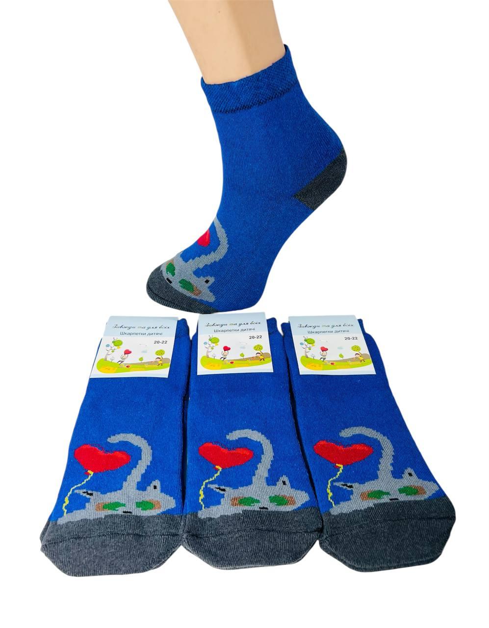 Шкарпетки дитячі-підліткові 12 пар зимові махрові розмір 20-22 (30-34) котики