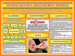 Інформаційні стенди:"Профілактика шкідливих звичок"