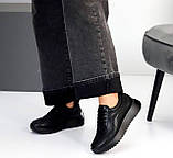 Кросівки жіночі на потовщеній підошві шкіряні 36 37 38 39 40 41, фото 5