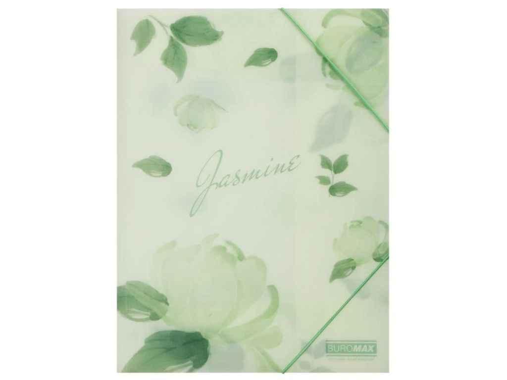 Папка на гумці А4 пластик ARABESKI світло-мятний ТМ BUROMAX, фото 1