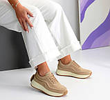 Кросівки жіночі на потовщеній підошві шкіряні 36 37 38 39 40 41, фото 8