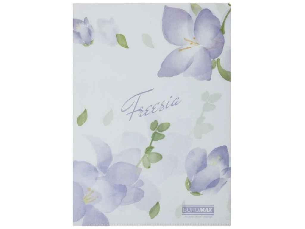 Папка-куточок ARABESKI А4 пластик бузковий ТМ BUROMAX, фото 1