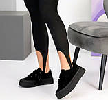 Кеди жіночі на липучці на потовщеній підошві 36 37 38 39 40 41, фото 8