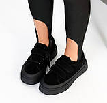 Кеди жіночі на липучці на потовщеній підошві 36 37 38 39 40 41, фото 9