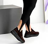 Кросівки жіночі замшеві на потовщеній підошві 36 37 38 39 40 41, фото 2