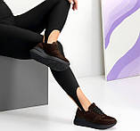 Кросівки жіночі замшеві на потовщеній підошві 36 37 38 39 40 41, фото 6