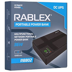 Бесперебійник Rablex RB 802 36W Happy Home UPS для роутера WI-Fi 5/9/12 В 10400 мА/год
