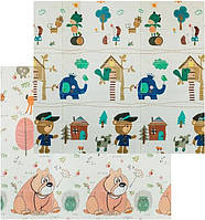 Дитячий ігровий термо килимок для повзання дітей складний двосторонній Дитячі термокилимки на підлогу 180х200 см