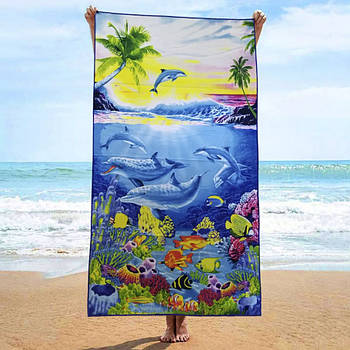 Рушник пляжний Дельфін (70 на 140 см)