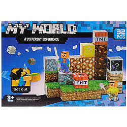 Дитячий магнітний конструктор "MINECRAFT" SX32, 32 деталі