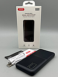🖤Повербанк Power bank XO PR251 10000 mAh повербанк 2хUSB, USB Type-C, Micro USB, Чорний, фото 10