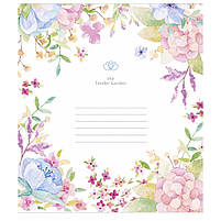 Зошит Школярик Tender Garden 12 аркушів лінія (012-3378L), фото 4