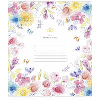 Зошит Школярик Tender Garden 12 аркушів лінія (012-3378L), фото 5