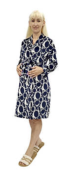 Халат велюровий на запах для вагітних