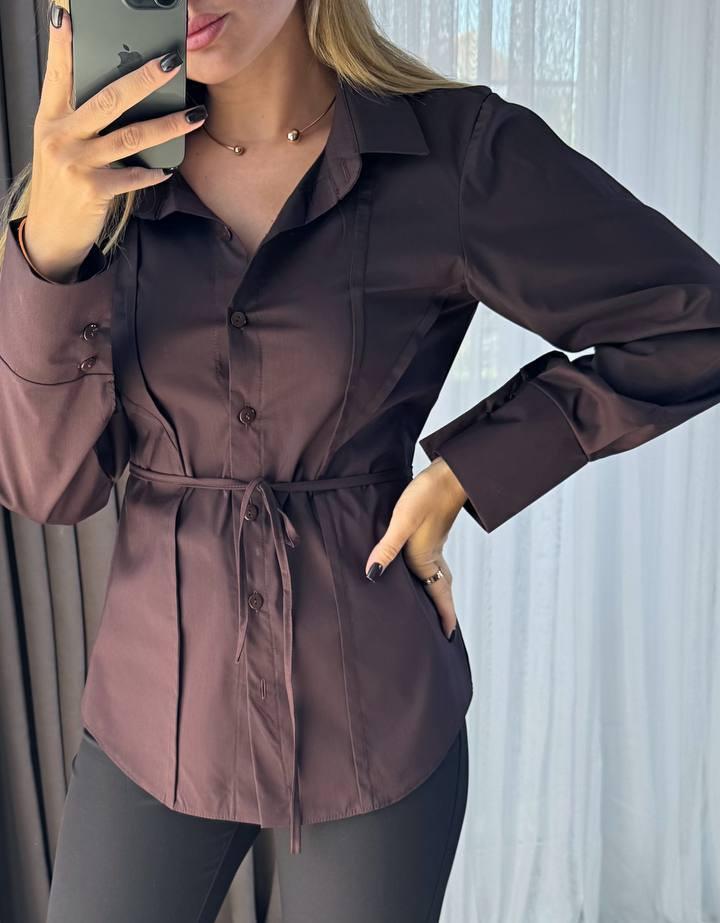 Сорочка жіноча стильна під поясок 9731, фото 1