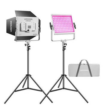 120W Набір постійного світлодіодного LED-світла Godox Litemons LP600 2-Light Kit RGB/панелі, автономний