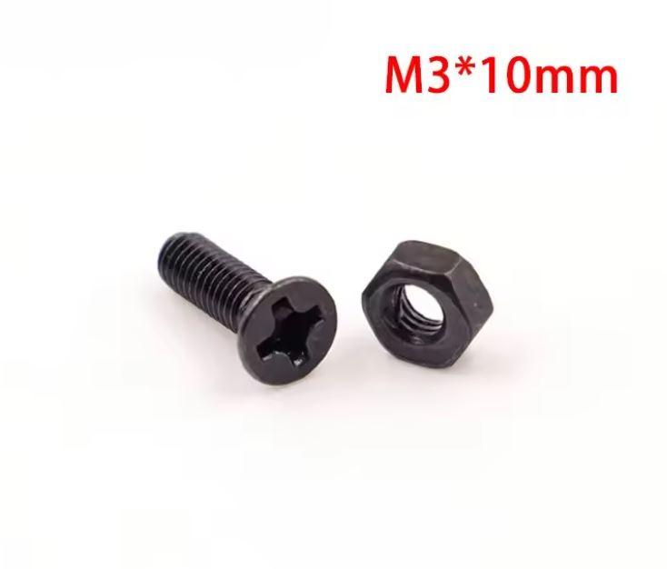 Комплект 5 пар гвинт М3 + гайка для кріплення роз'єму XT90E, фото 1