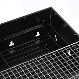 🖤Складаний мангал-гриль з гратами 30x43 см похідний для пікніка барбекю BBQ CA-04B Чорний, фото 3