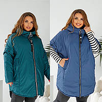 Жіноча куртка жилетка 52-54,56-58 60-62,64-66, 68-70 синя, зелена,чорні