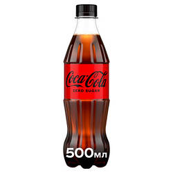 Напій Coca-Cola Zero Безалкогольний сильногазований Без цукру 500 мл 5449000131836 smart