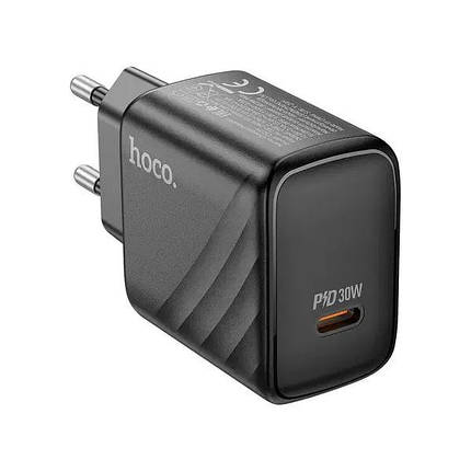 Зарядний пристрій HOCO CS22A PD30W (1Type-C) Black, фото 1