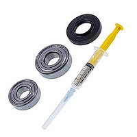 Набір підшипників 6203 та 6204 з сальником 25x47x8/11.5 та мастилом для пральної машини Indesit C00090555